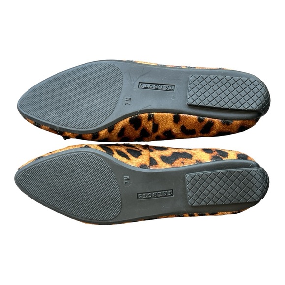 TALBOTS.FRANCESCA TASSEL TIE DRIVING MOCCASINS - LEOPARD CALF HAIR SiZE 7 - Picture 5 of 8